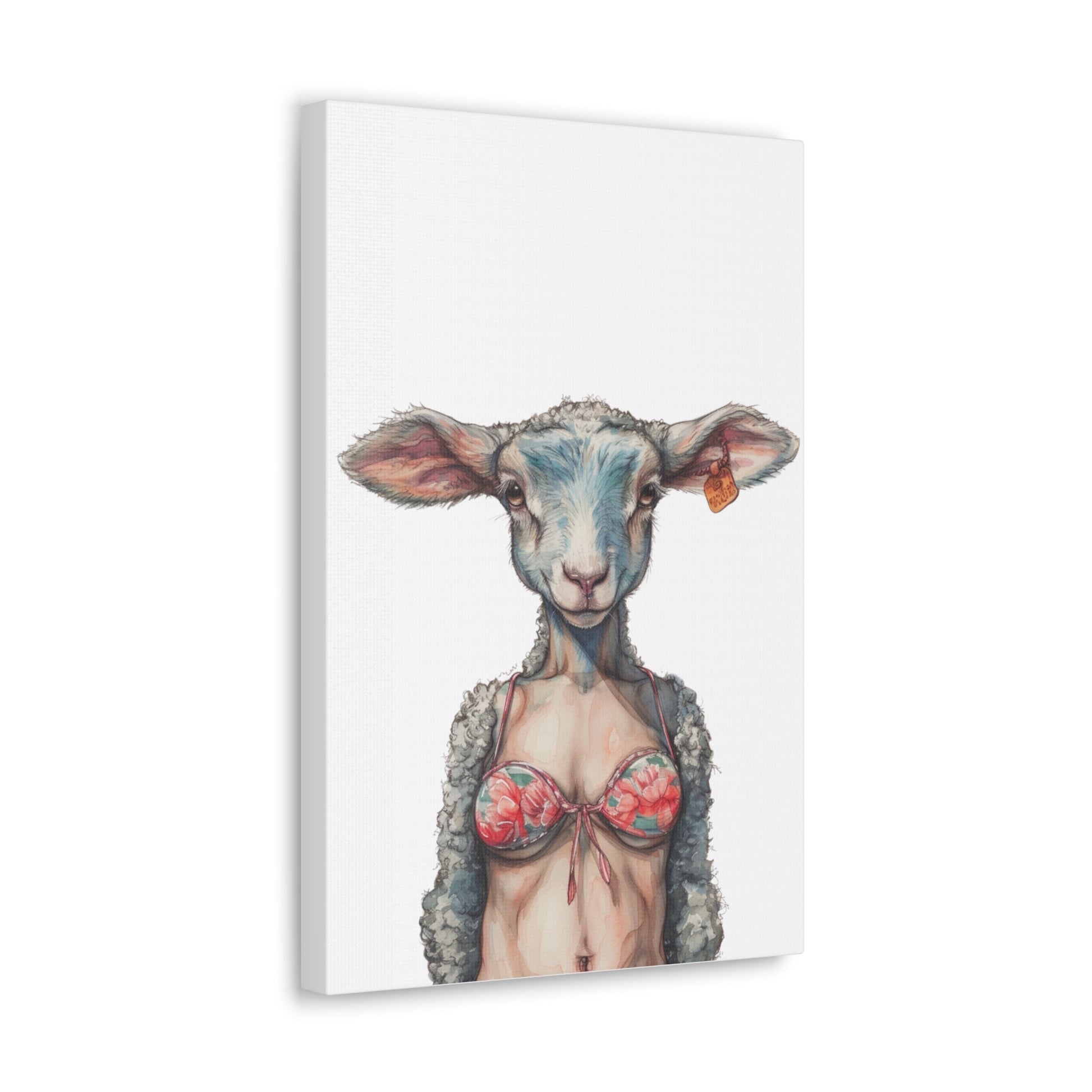 Lamb Bikini Canvas - Gnarly Ninja Printables