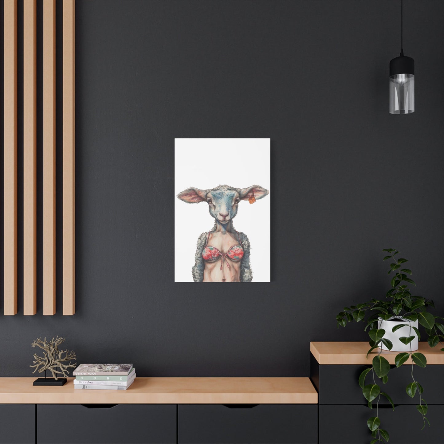 Lamb Bikini Canvas - Gnarly Ninja Printables