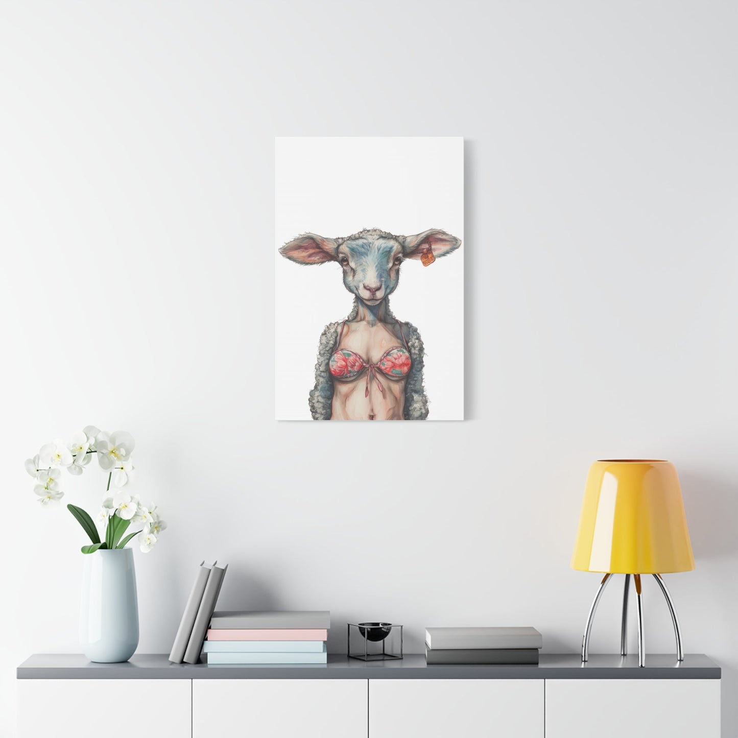 Lamb Bikini Canvas - Gnarly Ninja Printables