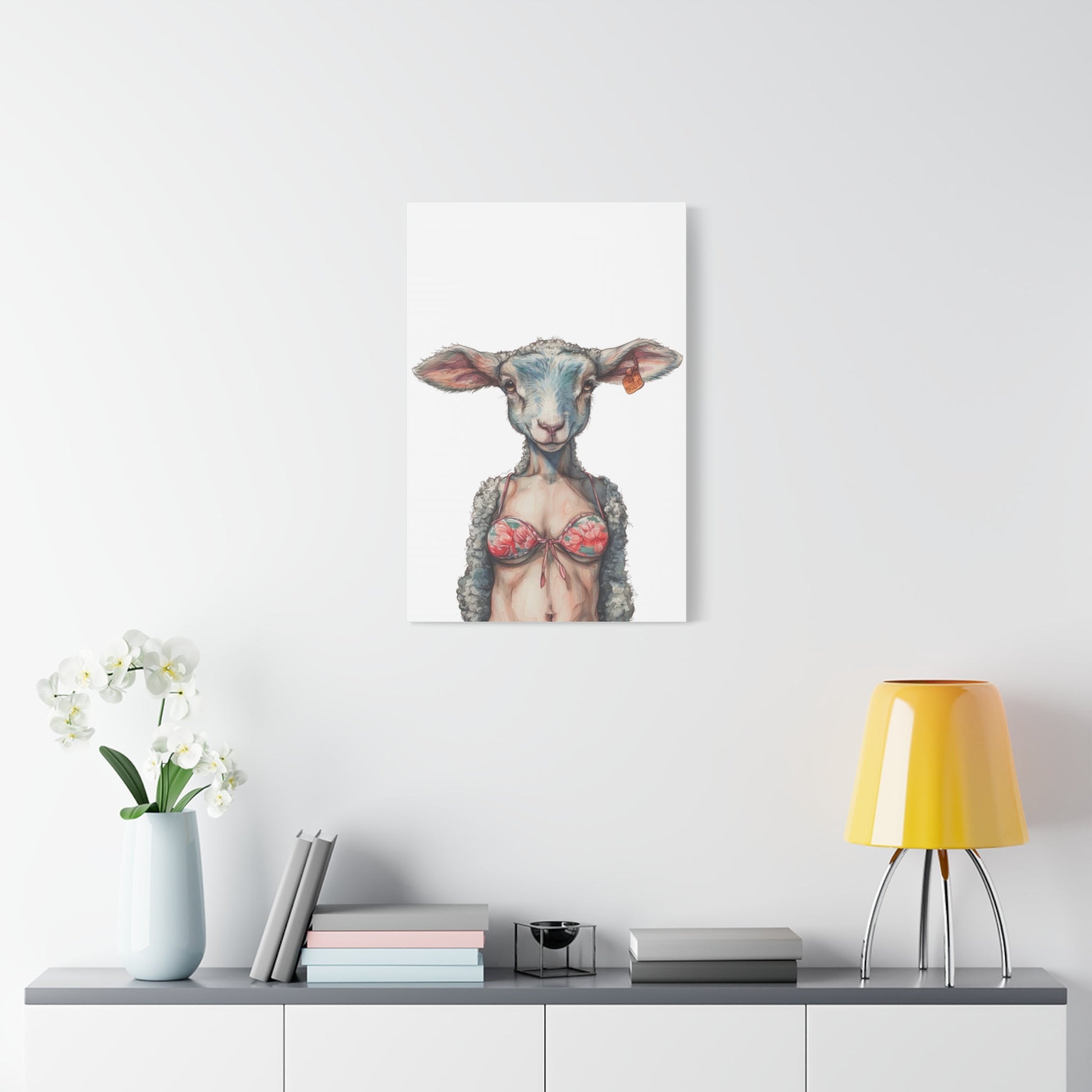 Lamb Bikini Canvas - Gnarly Ninja Printables