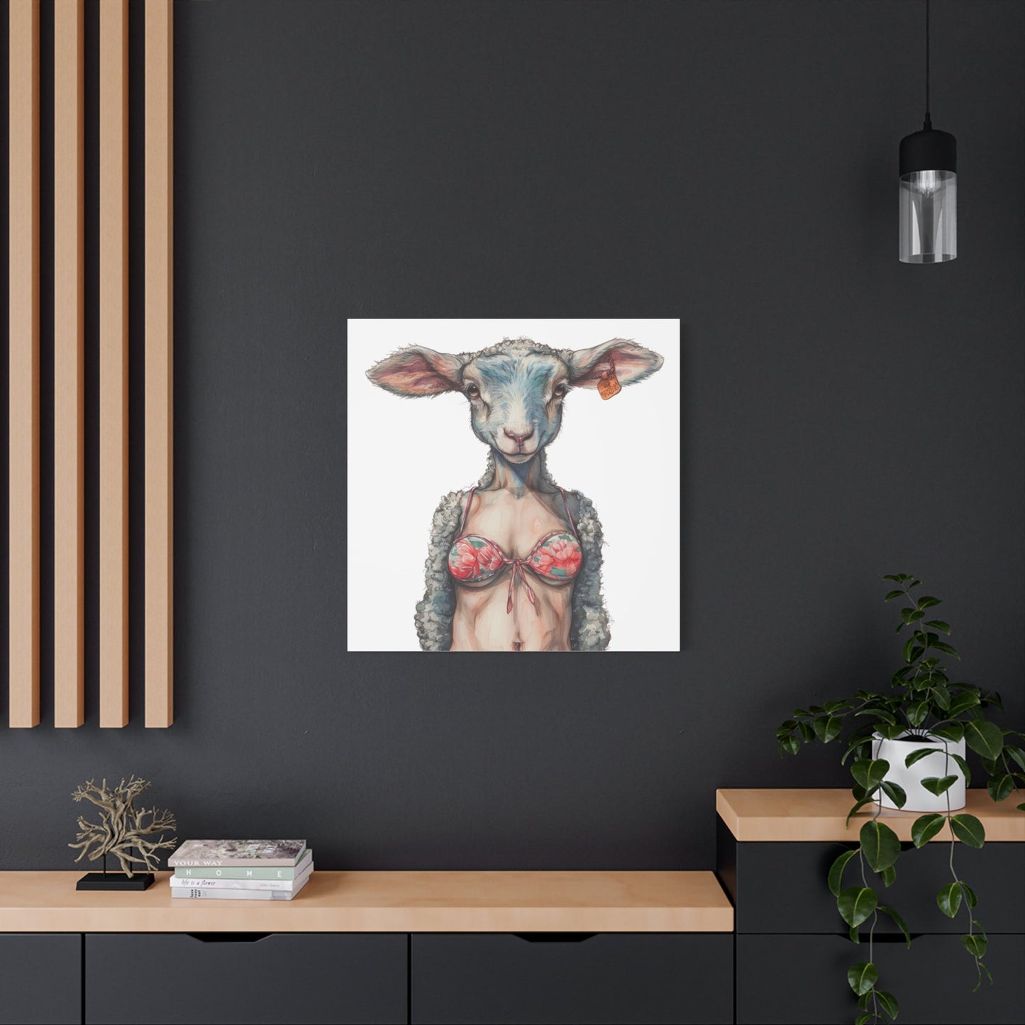 Lamb Bikini Canvas - Gnarly Ninja Printables
