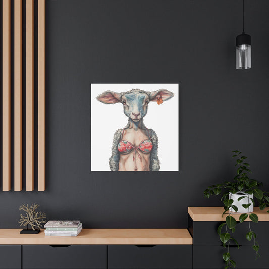Lamb Bikini Canvas - Gnarly Ninja Printables