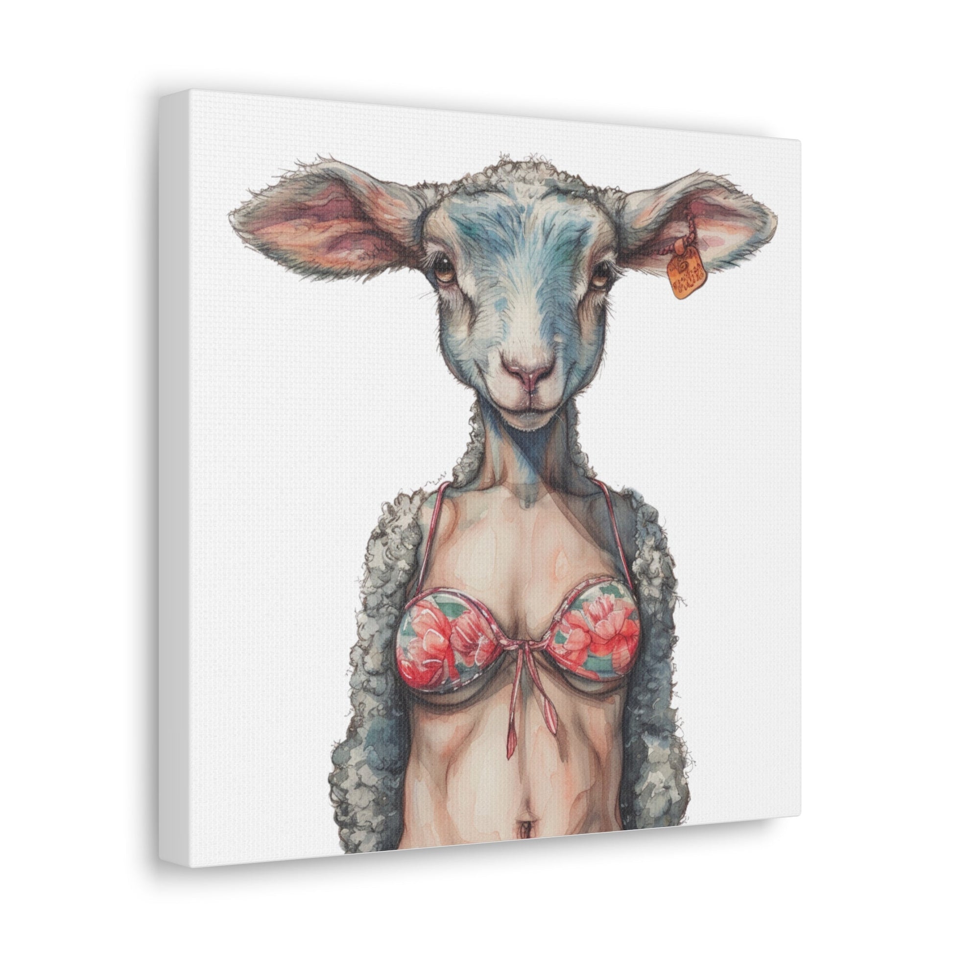 Lamb Bikini Canvas - Gnarly Ninja Printables