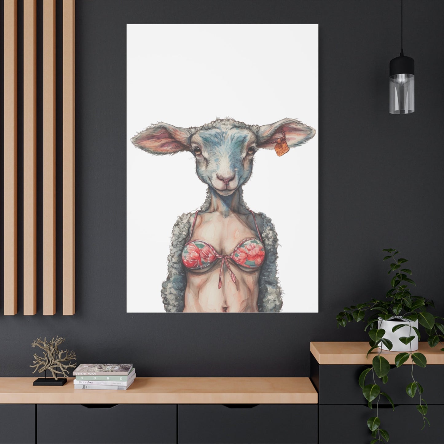 Lamb Bikini Canvas - Gnarly Ninja Printables