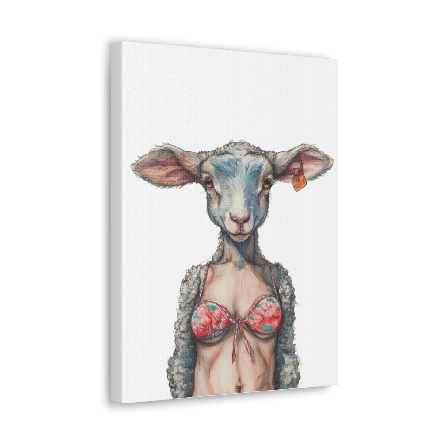 Lamb Bikini Canvas - Gnarly Ninja Printables