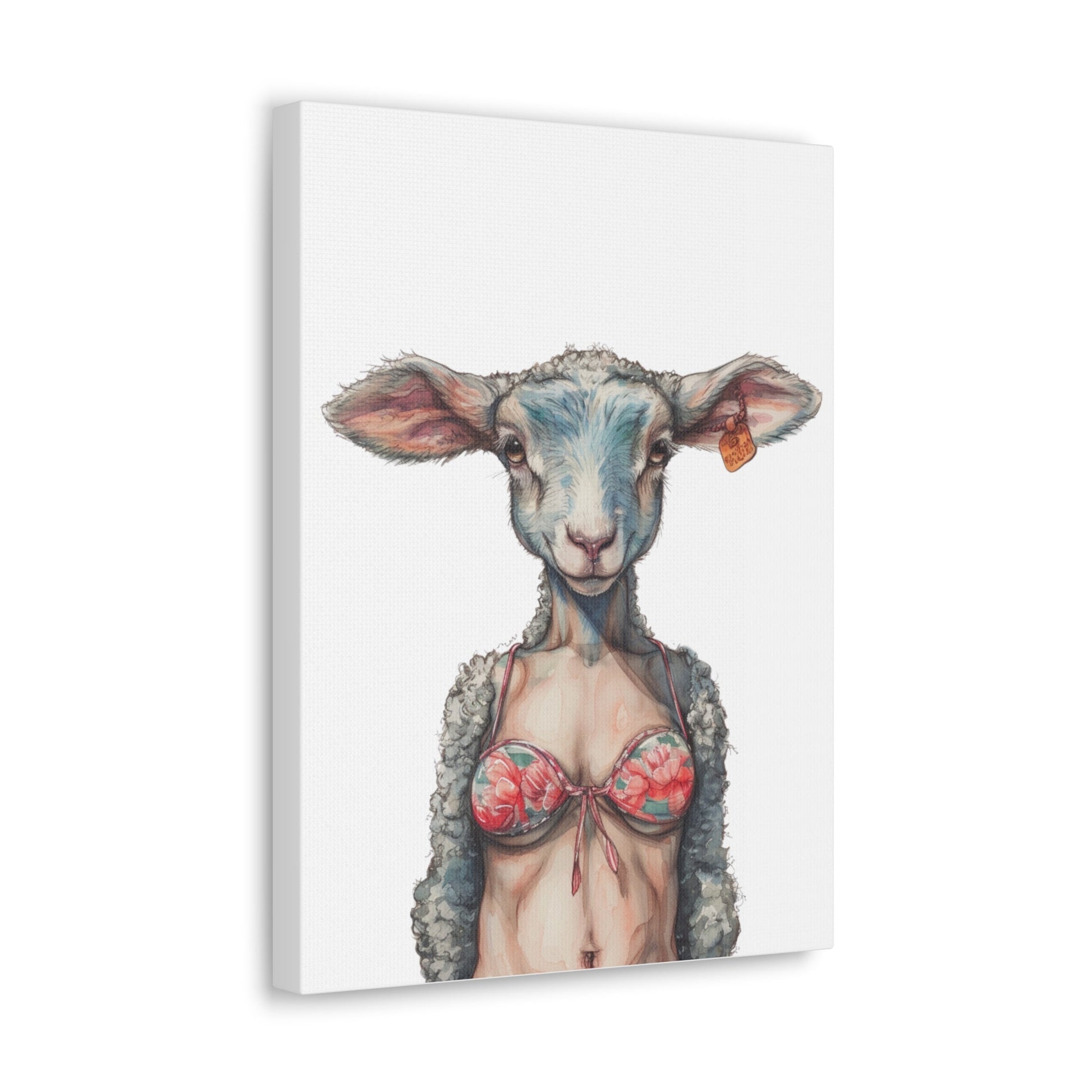 Lamb Bikini Canvas - Gnarly Ninja Printables