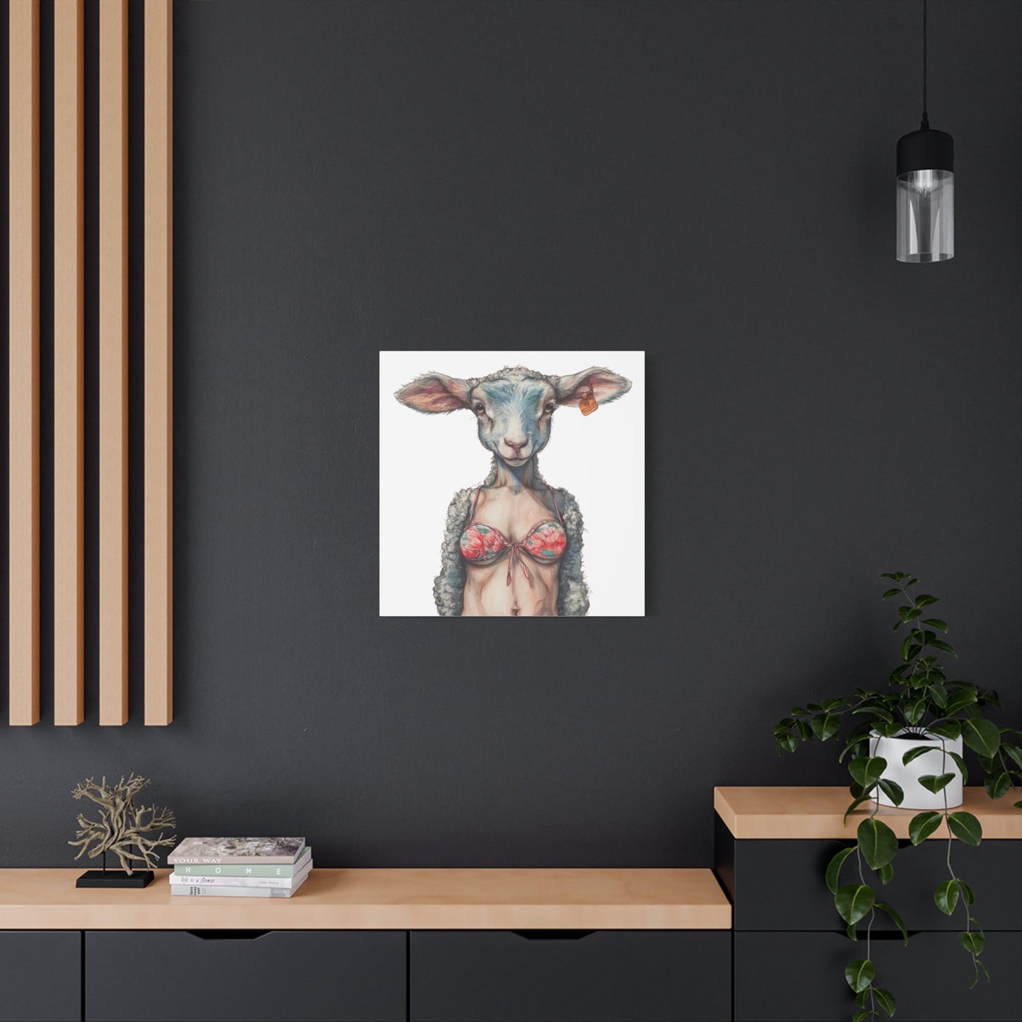 Lamb Bikini Canvas - Gnarly Ninja Printables