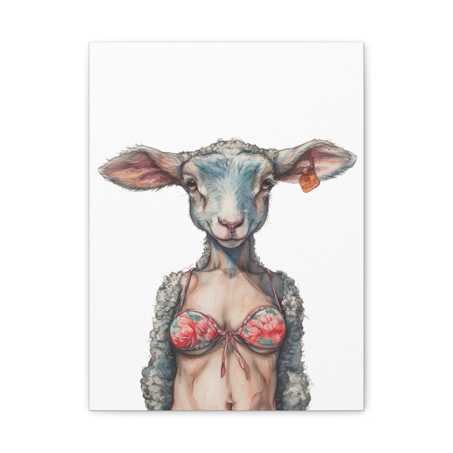 Lamb Bikini Canvas - Gnarly Ninja Printables