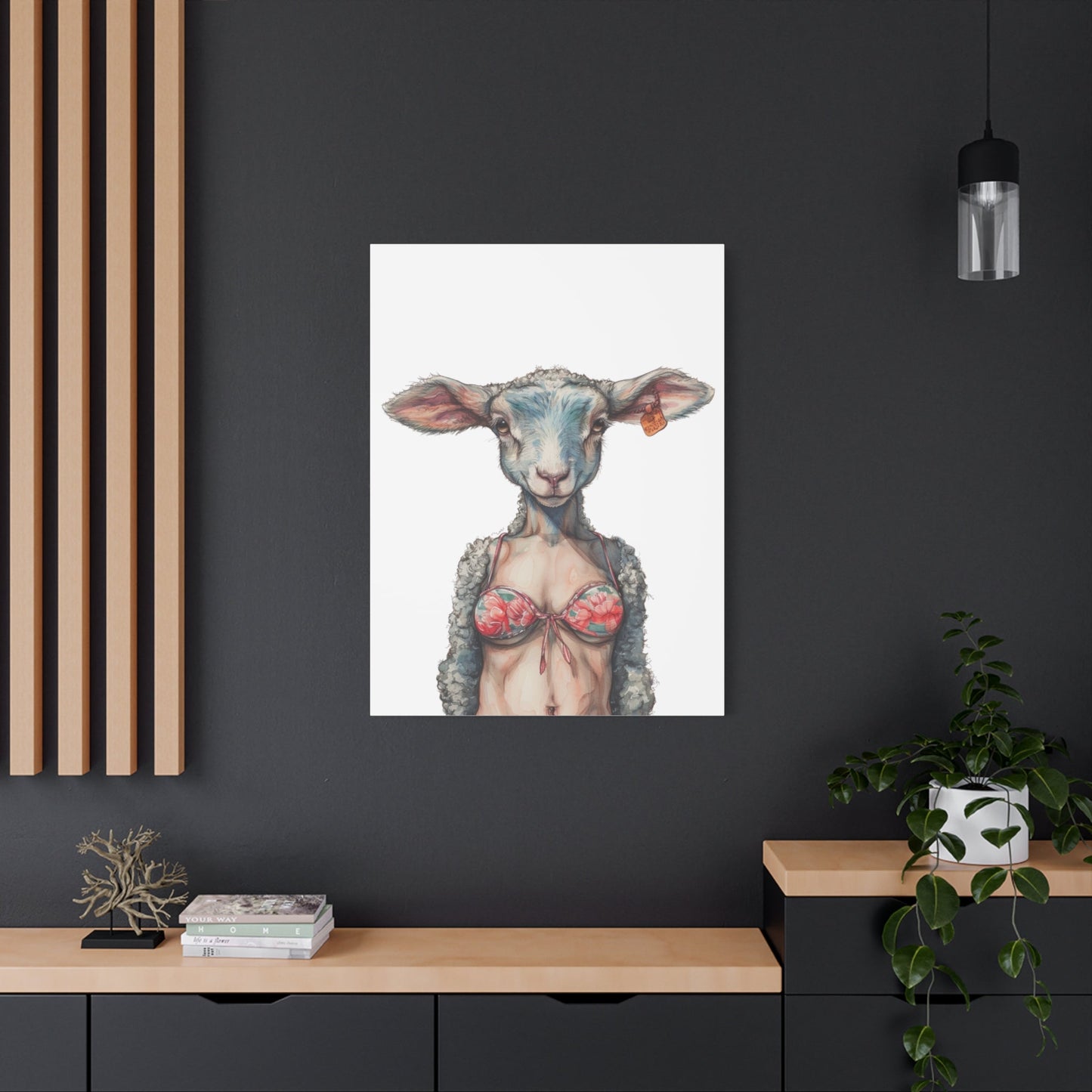 Lamb Bikini Canvas - Gnarly Ninja Printables