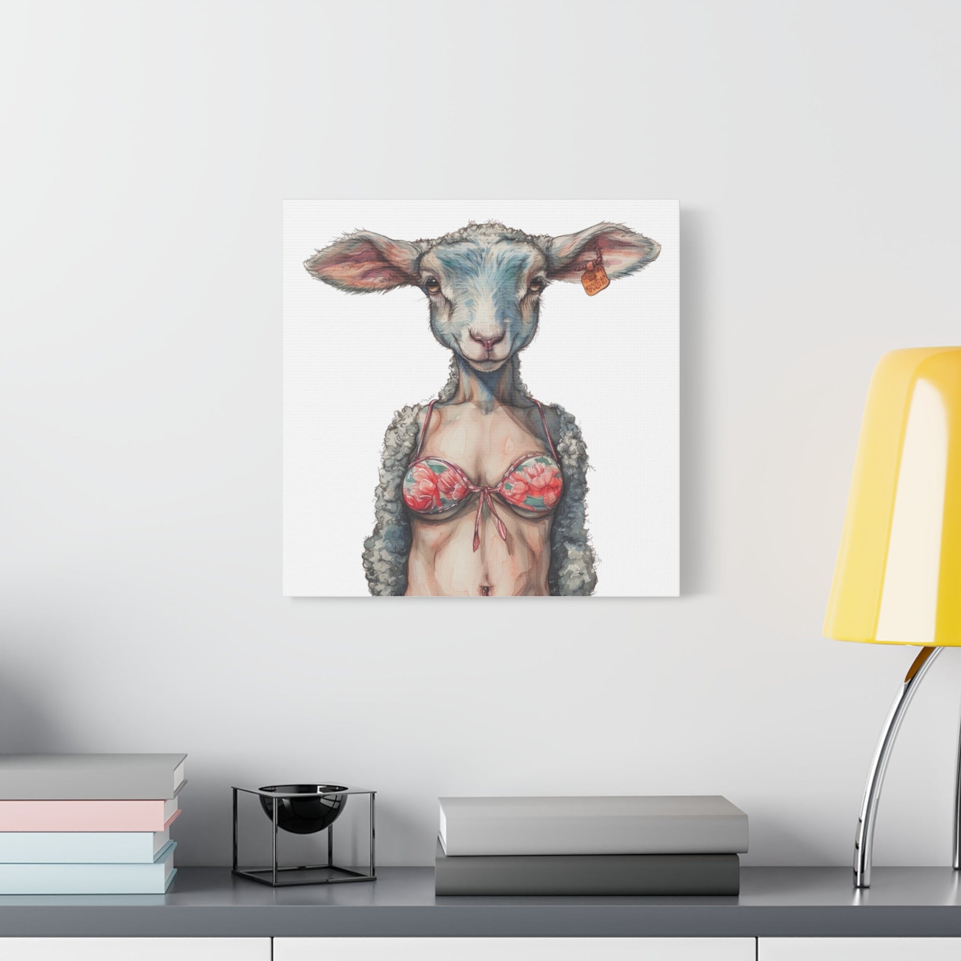 Lamb Bikini Canvas - Gnarly Ninja Printables