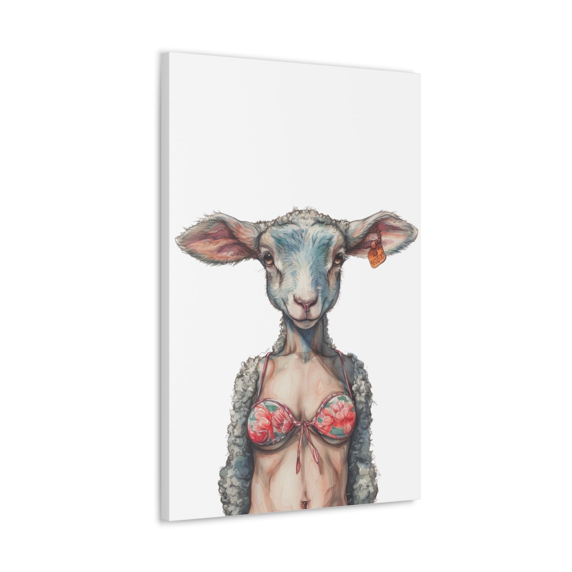Lamb Bikini Canvas - Gnarly Ninja Printables