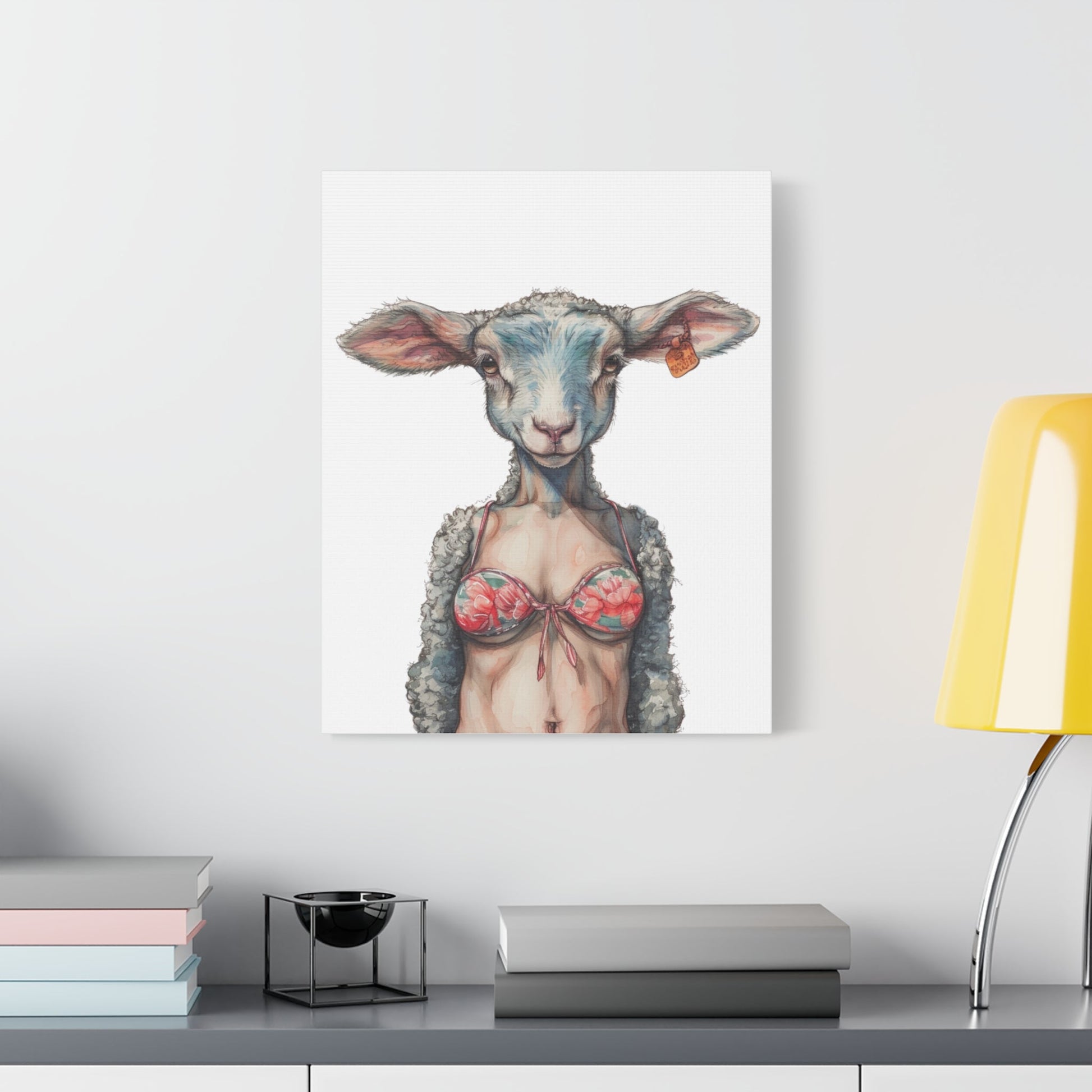 Lamb Bikini Canvas - Gnarly Ninja Printables