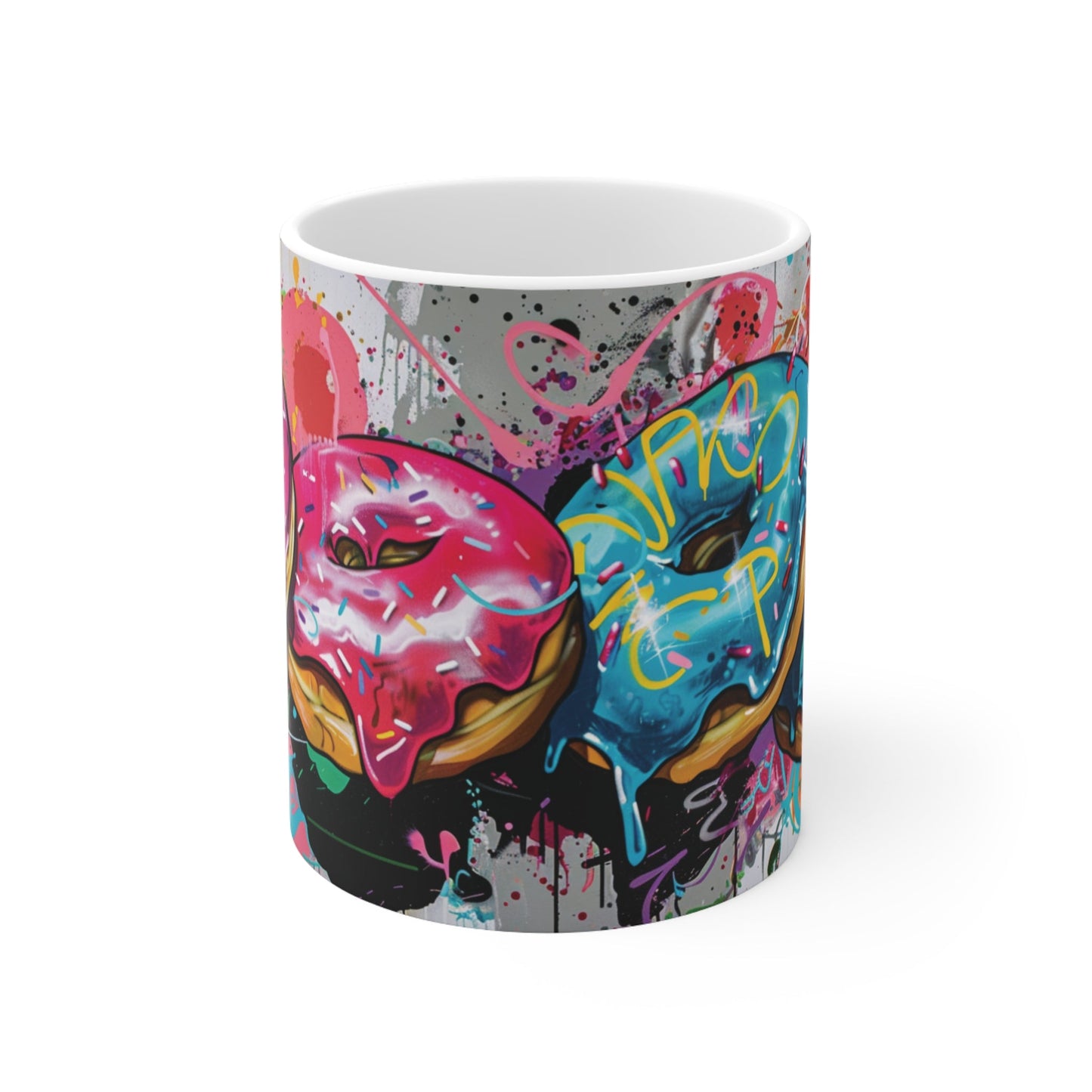 Urban Donuts Mug 11oz - Gnarly Ninja Printables