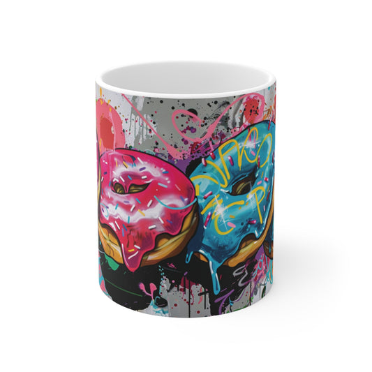 Urban Donuts Mug 11oz - Gnarly Ninja Printables