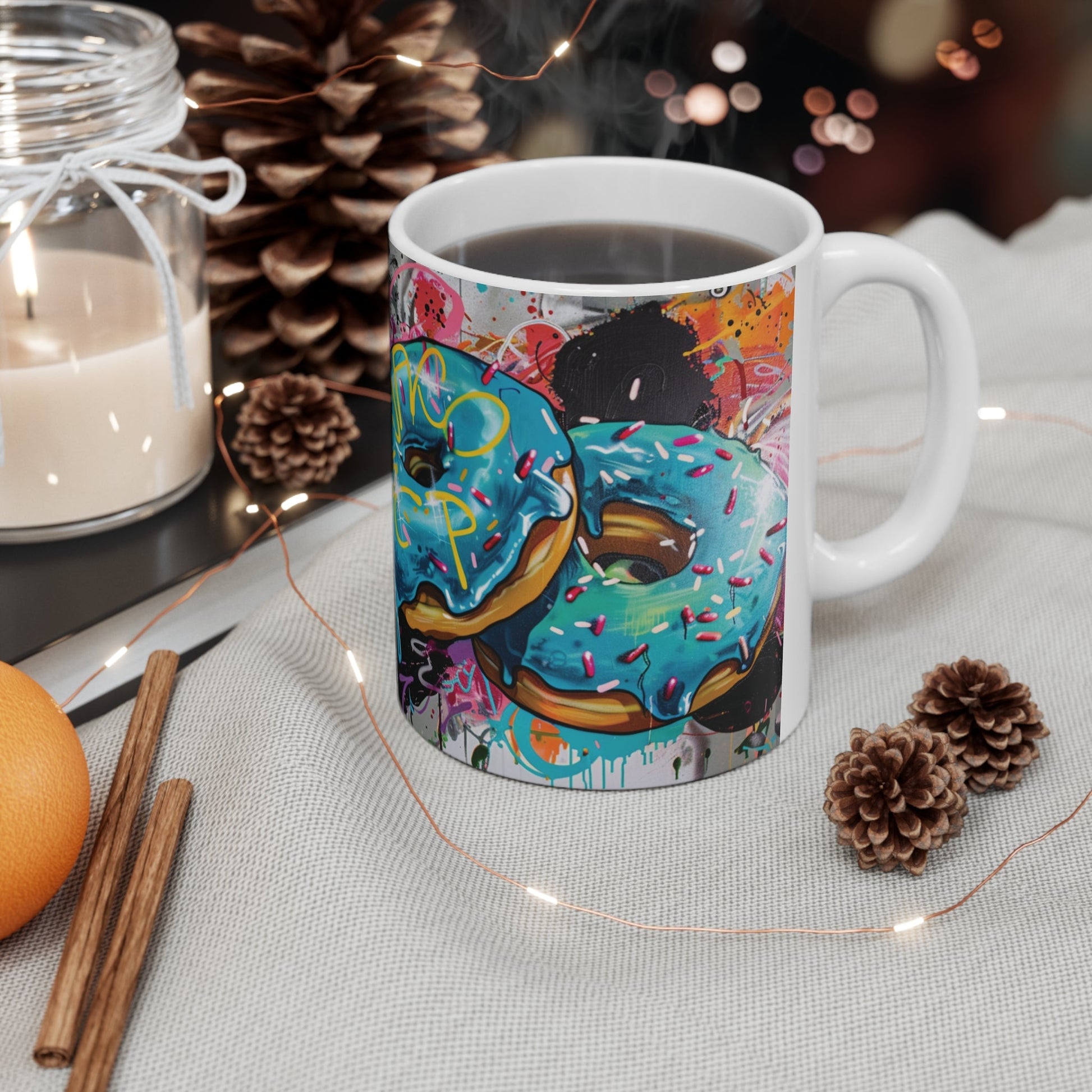 Urban Donuts Mug 11oz - Gnarly Ninja Printables