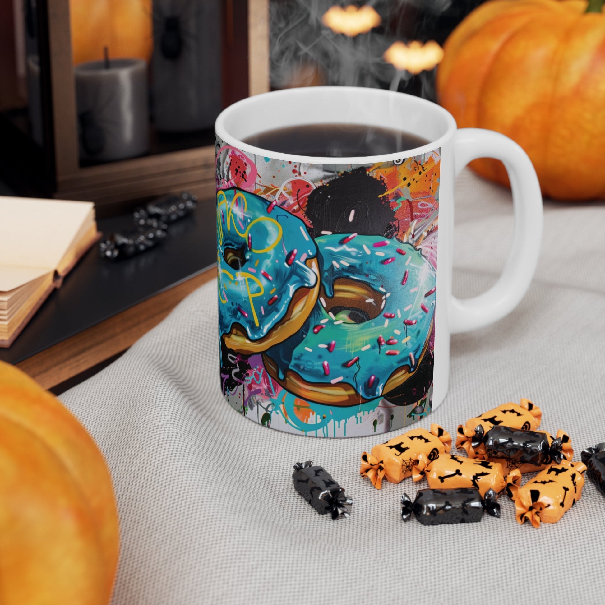 Urban Donuts Mug 11oz - Gnarly Ninja Printables