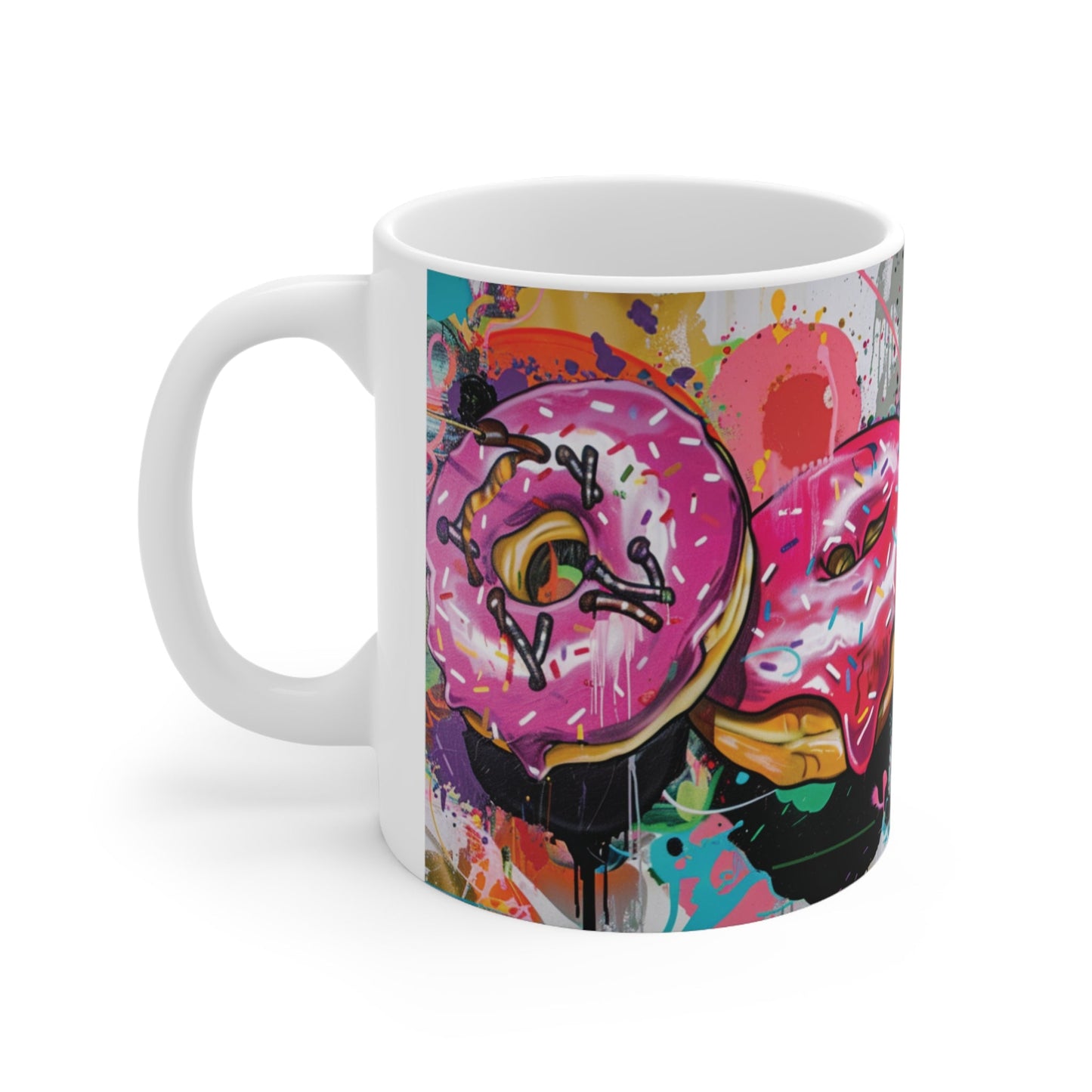 Urban Donuts Mug 11oz - Gnarly Ninja Printables