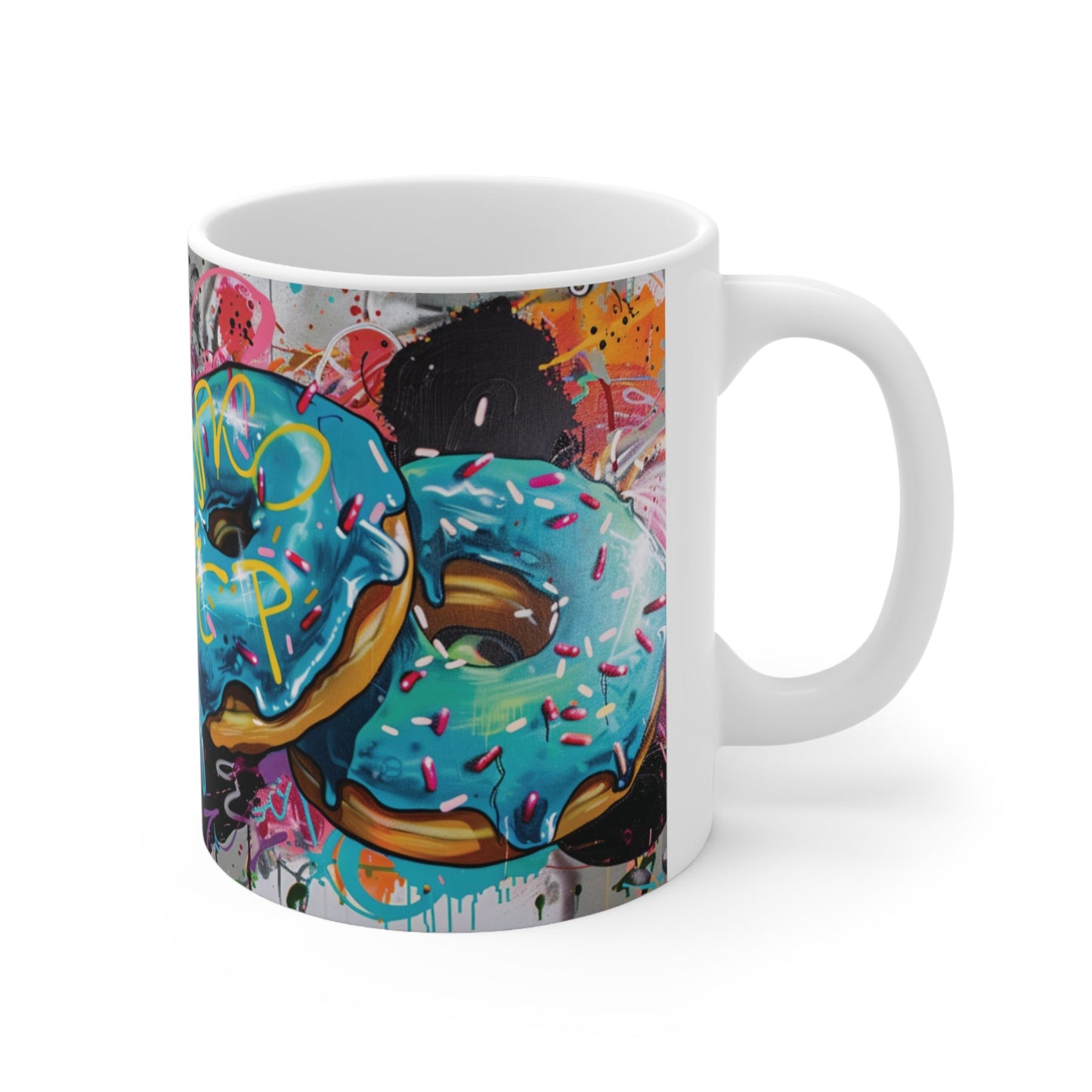 Urban Donuts Mug 11oz - Gnarly Ninja Printables