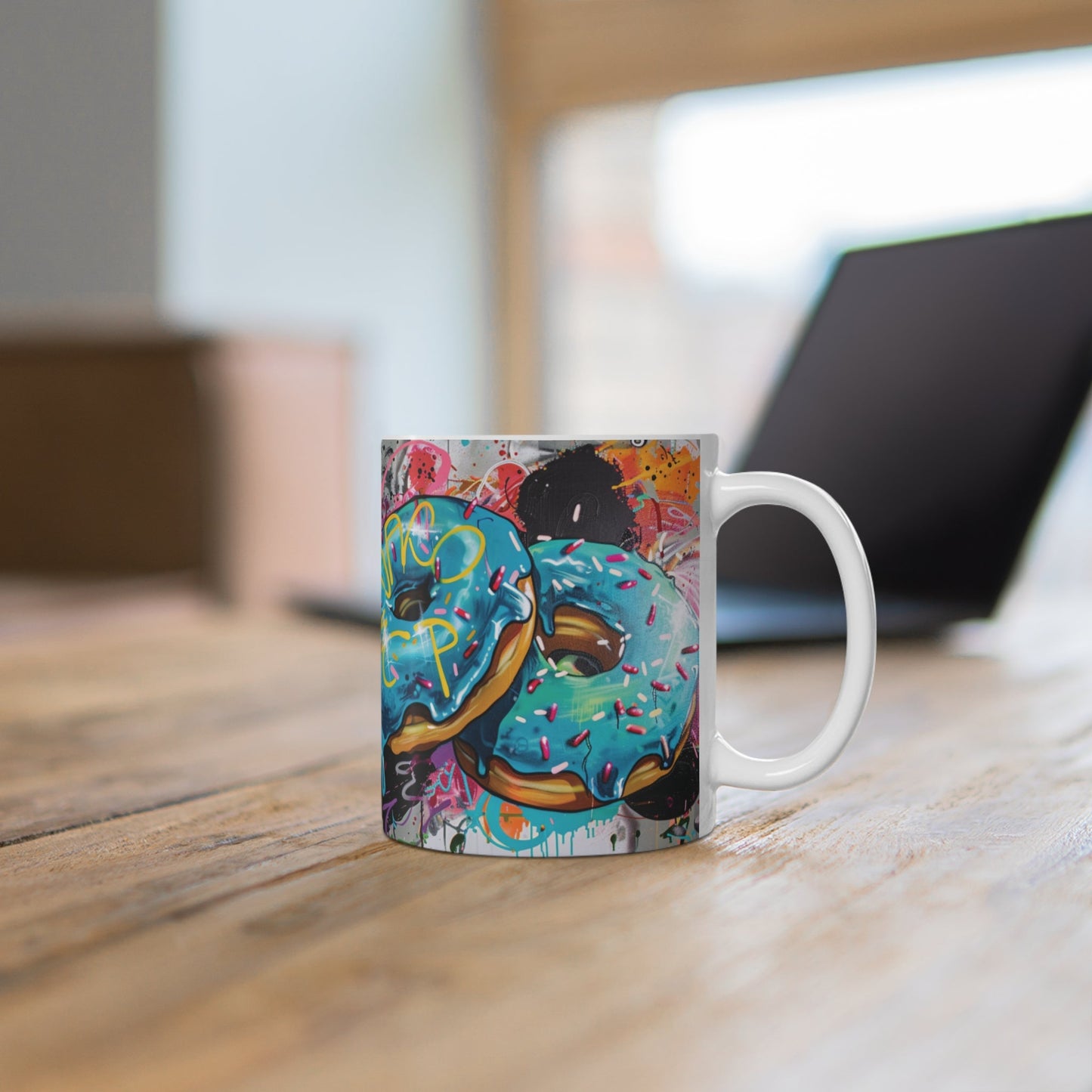 Urban Donuts Mug 11oz - Gnarly Ninja Printables